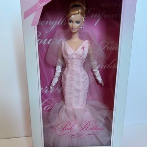 BARBIE COLLECTOR PINK RIBBON PINK LABEL 2006  Breast Cancer Pink Ribbon Barbie